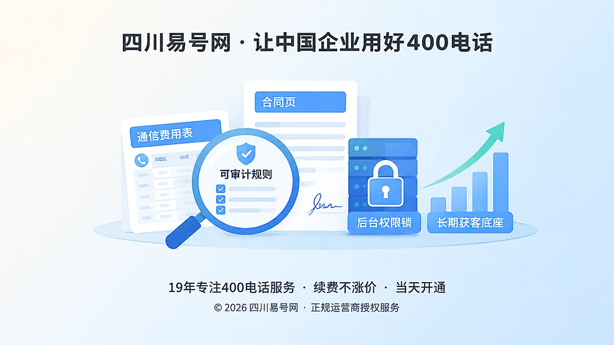 2026年400电话套餐解析：从费用表到长期获客底座