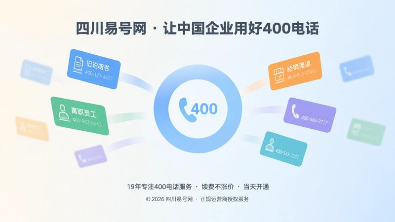 扁平化插画：分散的历史号码卡片向中央统一节点收敛