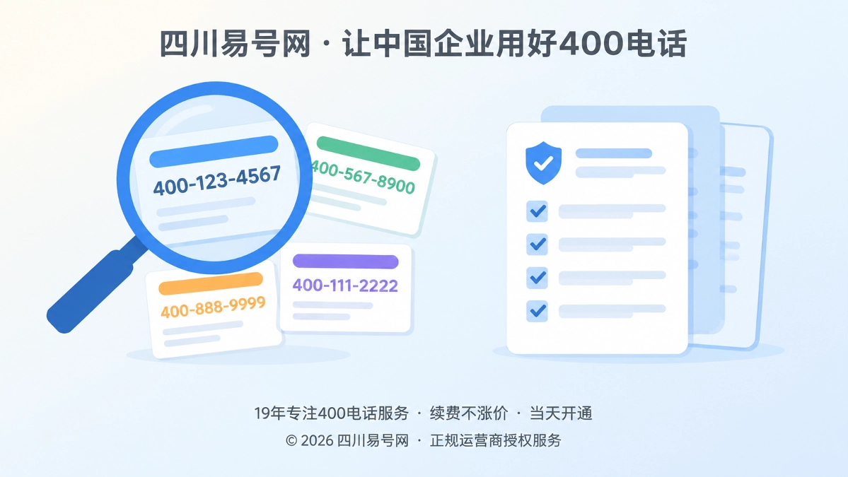 2026年400电话选号指南：先查数字前史再决定