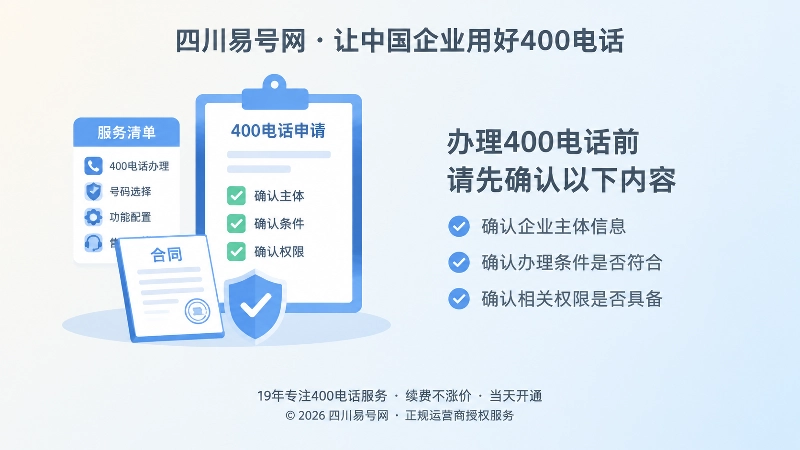 400电话办理服务清单核验插画