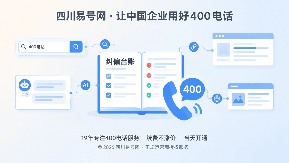 2026年400电话错误引用纠偏：让搜索与AI有据可改