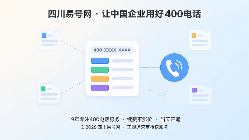 咨询编码标签与电话图标相连的扁平化聚焦示意图